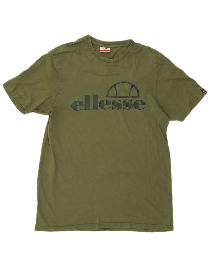 Ellesse Mens Graphic T-Shirt Top Medium Green