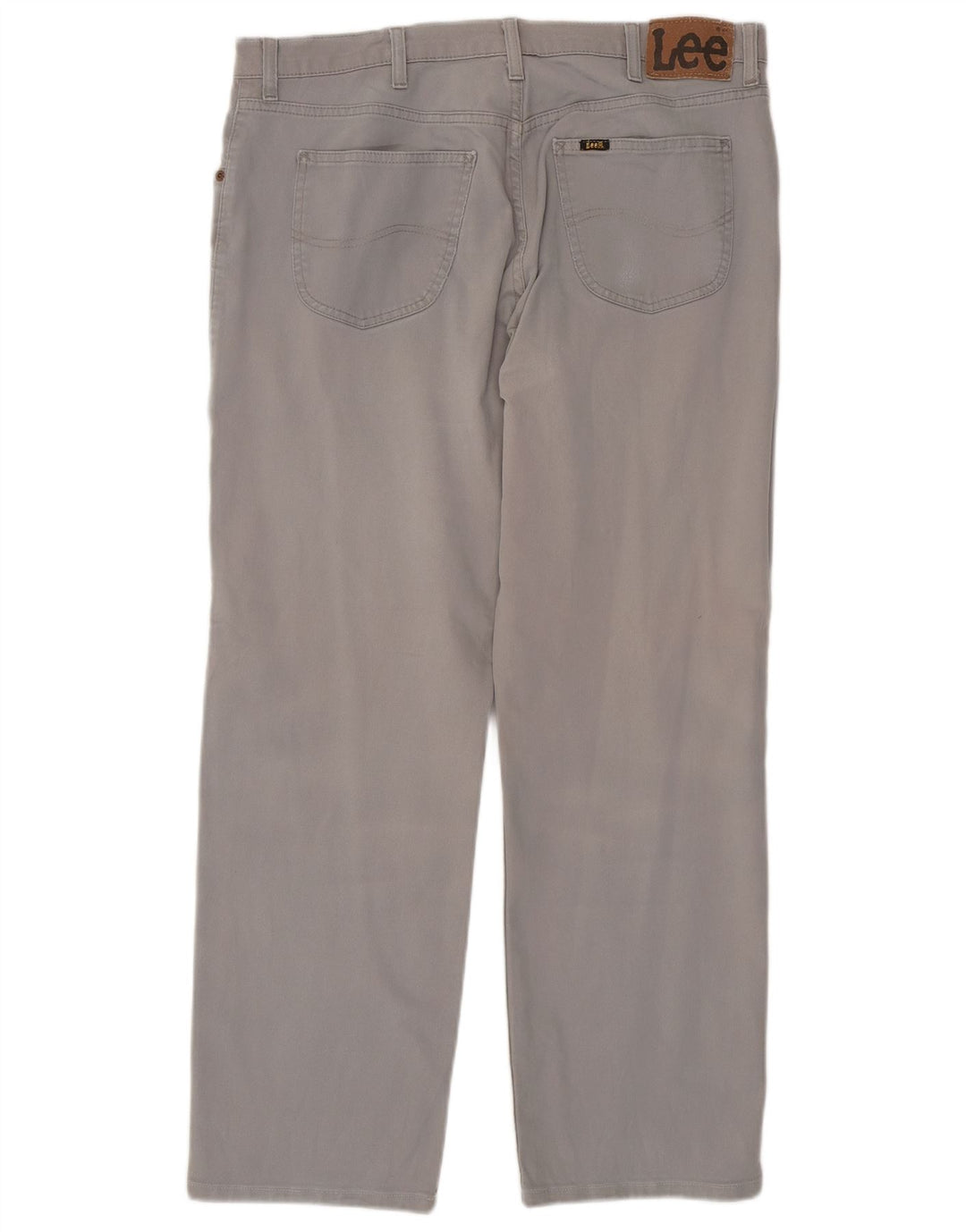 Lee Mens Brooklyn Straight Jeans W38 L30 Grey Cotton