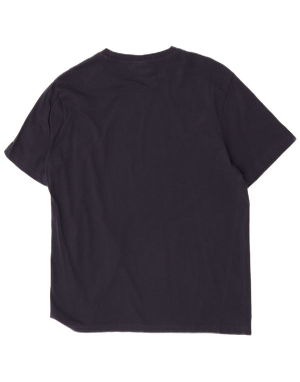 Champion Womens T-Shirt Top UK 22 3XL Navy Blue Cotton