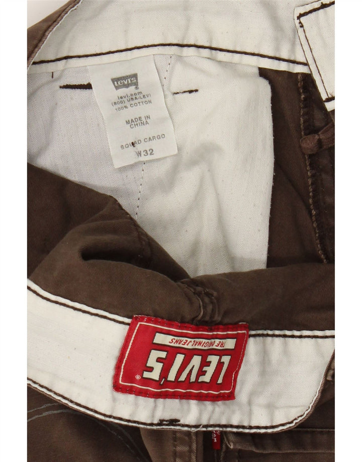 Levi's Mens Cargo Shorts W32 Medium Brown Cotton