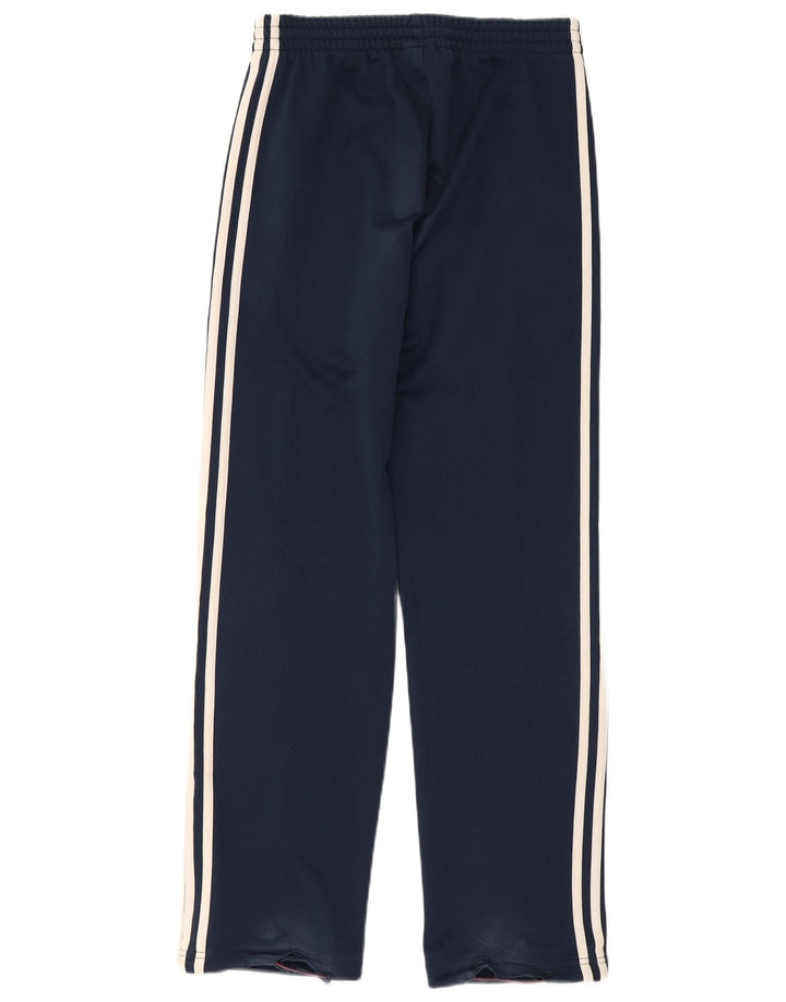 Adidas Mens Full Tracksuit UK 36/38 Small Navy Blue Colourblock Polyester