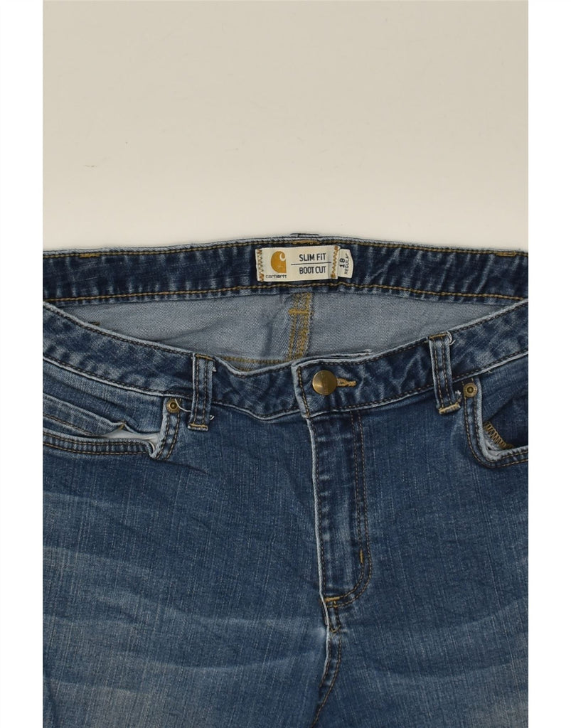 CARHARTT Womens Slim Fit Denim Shorts US 18 2XL W36  Blue Cotton | Vintage Carhartt | Thrift | Second-Hand Carhartt | Used Clothing | Messina Hembry 