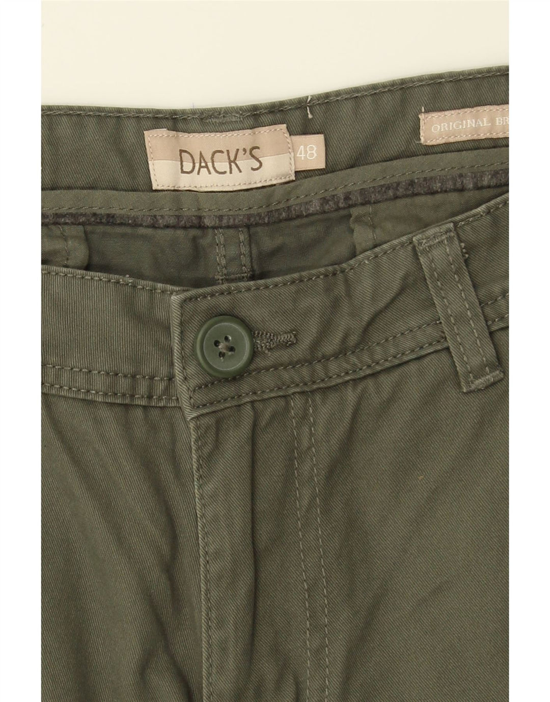 DACK'S Mens Bermuda Shorts IT 48 Medium W32  Khaki Vintage Dack's and Second-Hand Dack's from Messina Hembry 