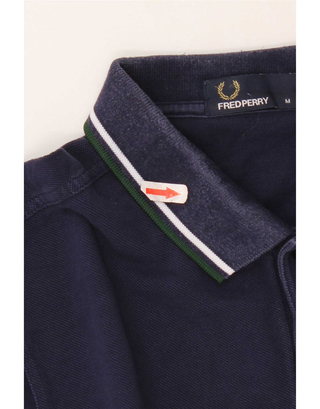 Fred Perry Mens Polo Shirt Medium Navy Blue Cotton