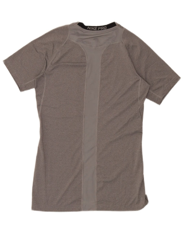 Nike Mens Dri Fit T-Shirt Top Large Grey Polyester