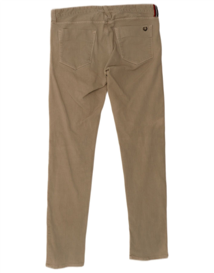 Fred Perry Mens Skinny Jeans W36 L32 Beige Cotton