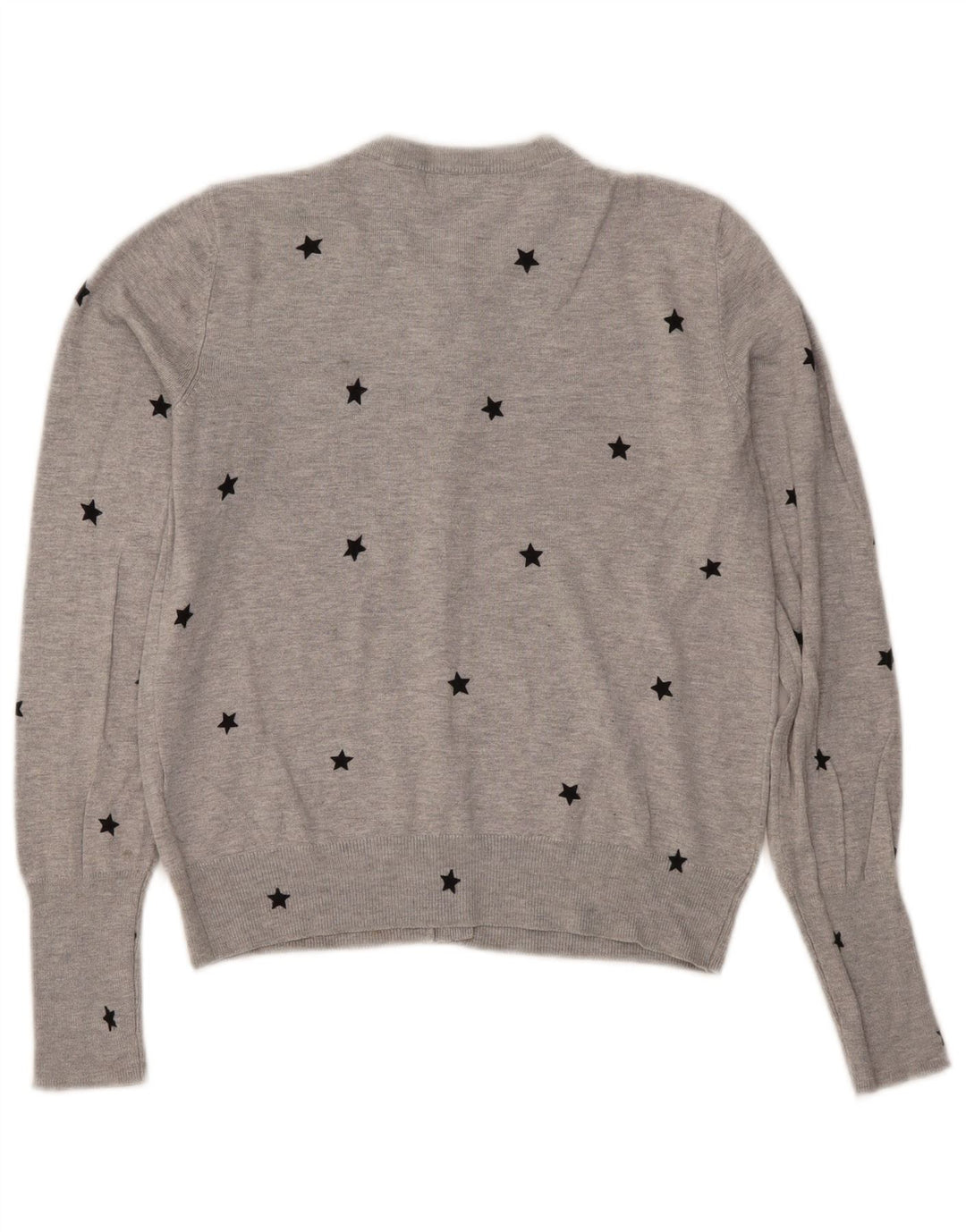 Marks & Spencer Womens Crop Cardigan Sweater UK 10 Small Grey
