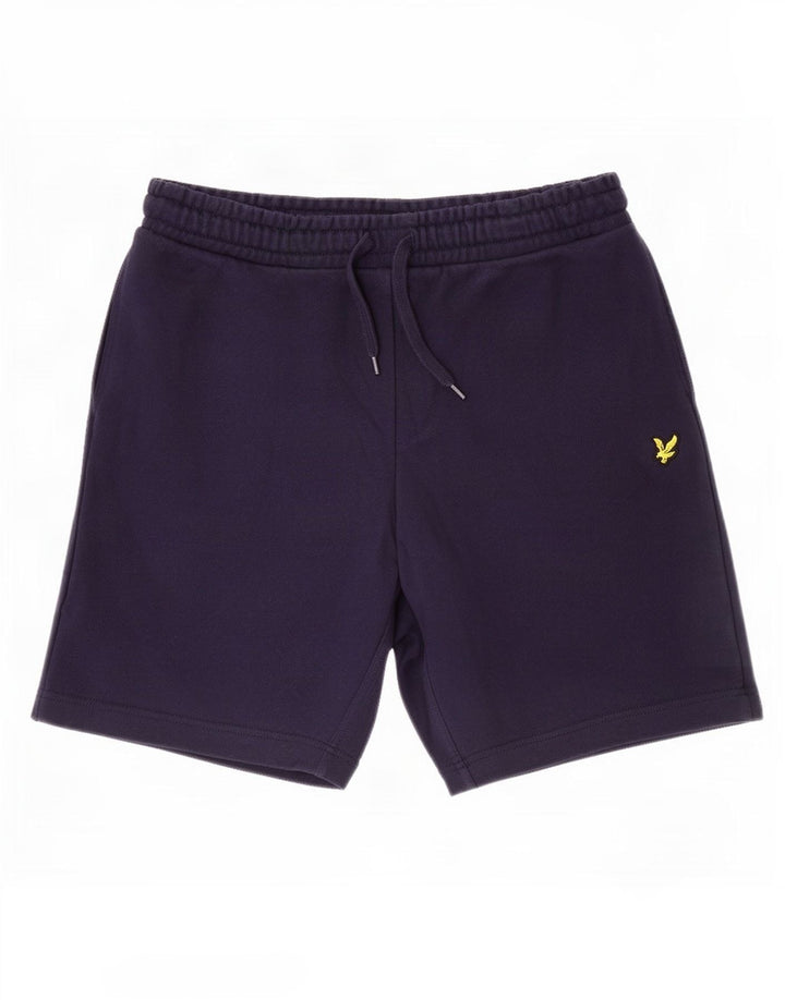 Lyle & Scott Mens Sport Shorts Medium Navy Blue Cotton