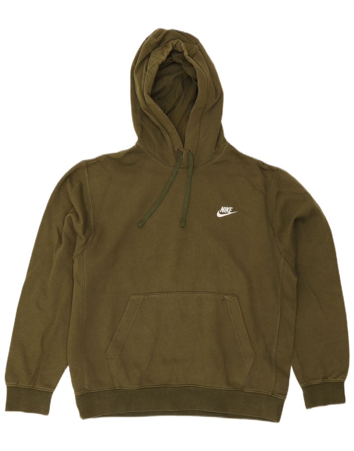 Nike Mens Hoodie Jumper Medium Khaki