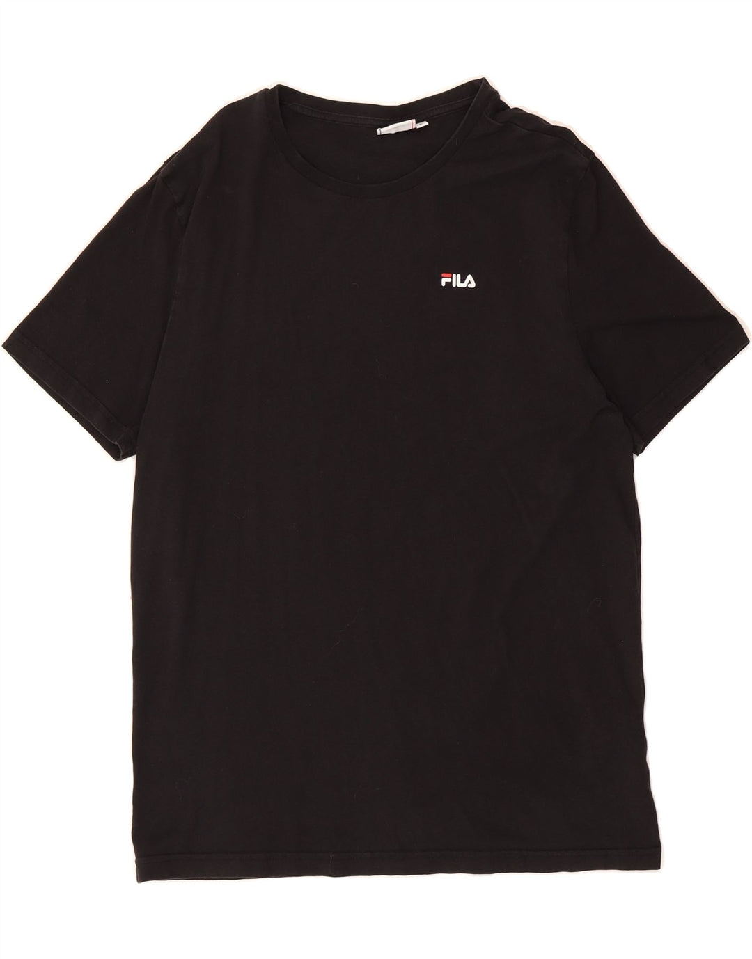 FILA Womens T-Shirt Top UK 16 Large Black Cotton Vintage Fila and Second-Hand Fila from Messina Hembry 