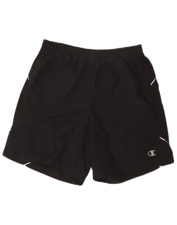 Champion Mens Sport Shorts Small  Black Polyester