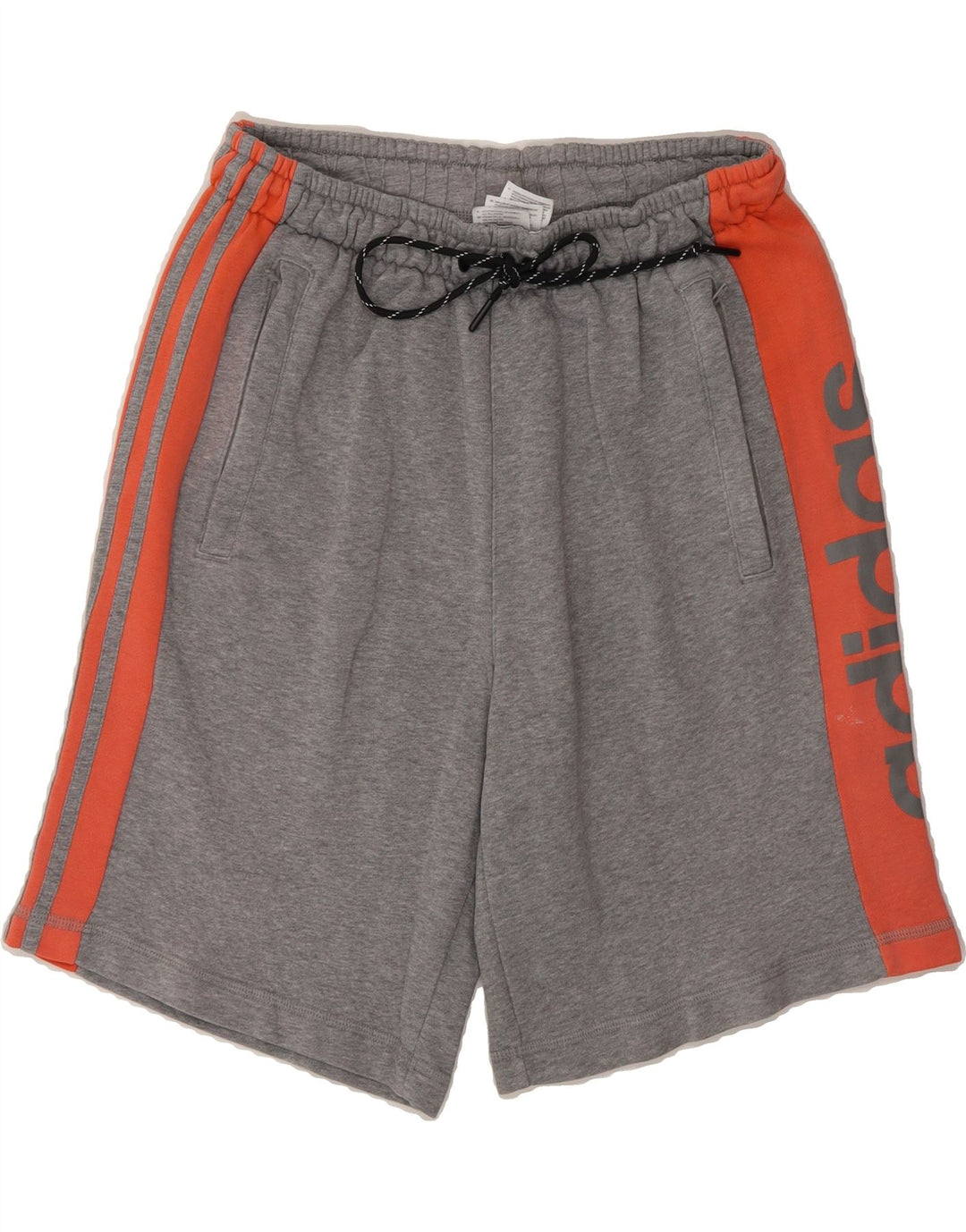 ADIDAS Mens Climalite Graphic Sport Shorts Medium  Grey Colourblock Cotton Vintage Adidas and Second-Hand Adidas from Messina Hembry 