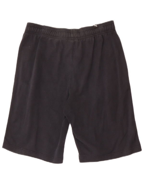 Puma Mens Graphic Regular Sport Shorts Medium Black Sports