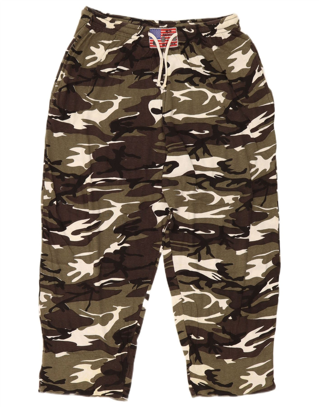 VINTAGE Mens Tracksuit Trousers 2XL  Green Camouflage