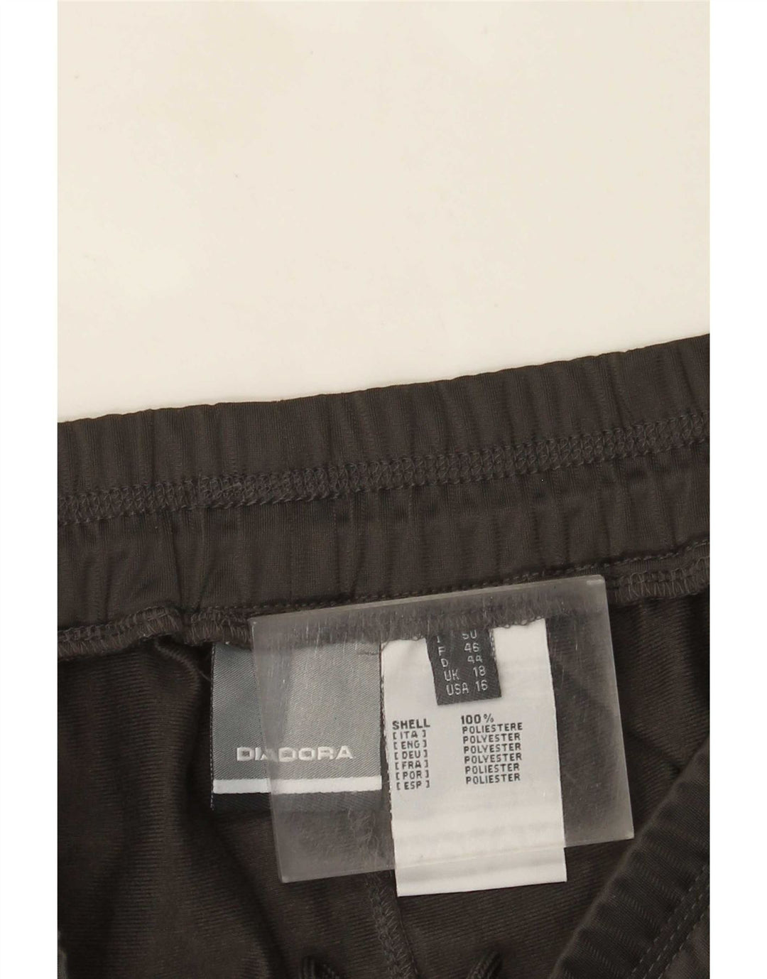 Diadora Womens Tracksuit Trousers UK 18 XL Grey Polyester