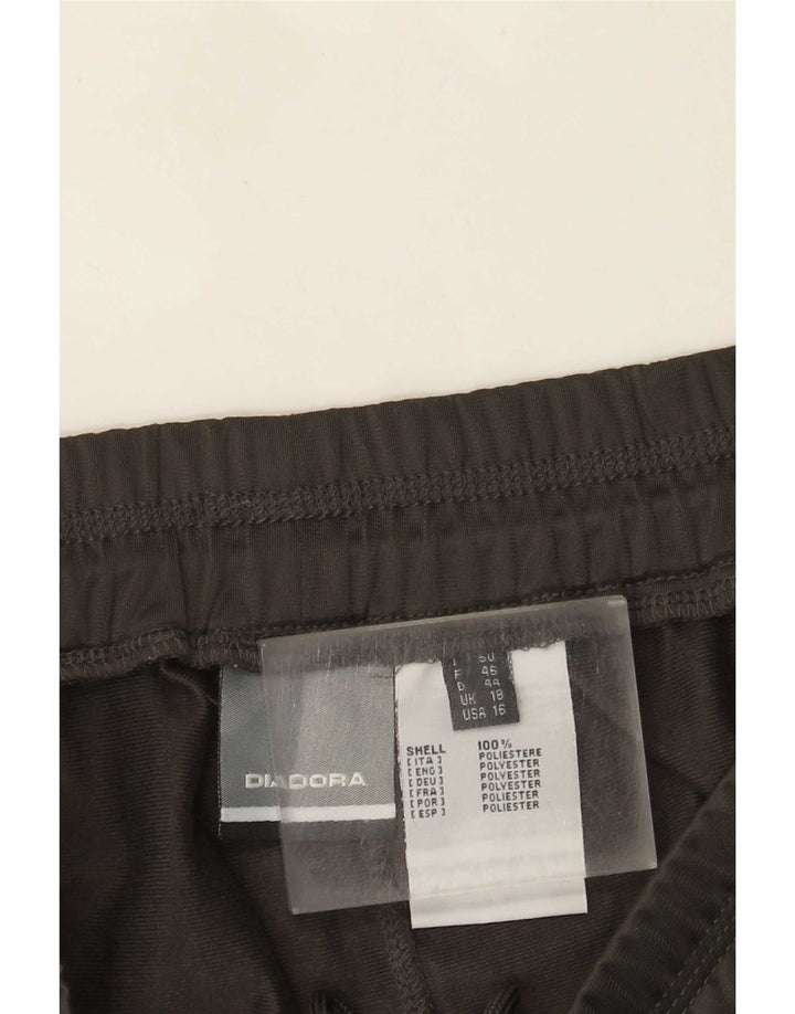 Diadora Womens Tracksuit Trousers UK 18 XL Grey Polyester