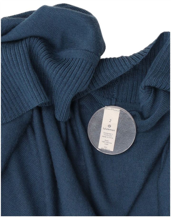 Lululemon Womens Oversized Longline Open Cardigan Sweater US 2 XS Blue