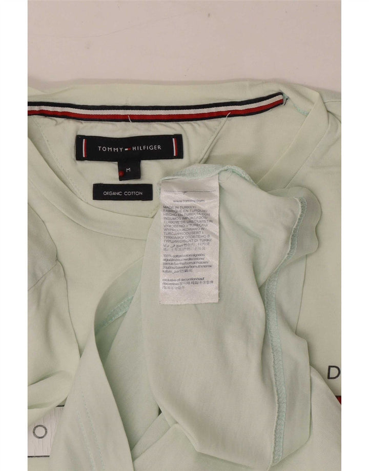 Tommy Hilfiger Mens Graphic T-Shirt Top Medium Green Cotton