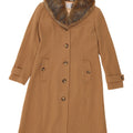 Debenhams Womens Classics Overcoat UK 12 Medium Brown