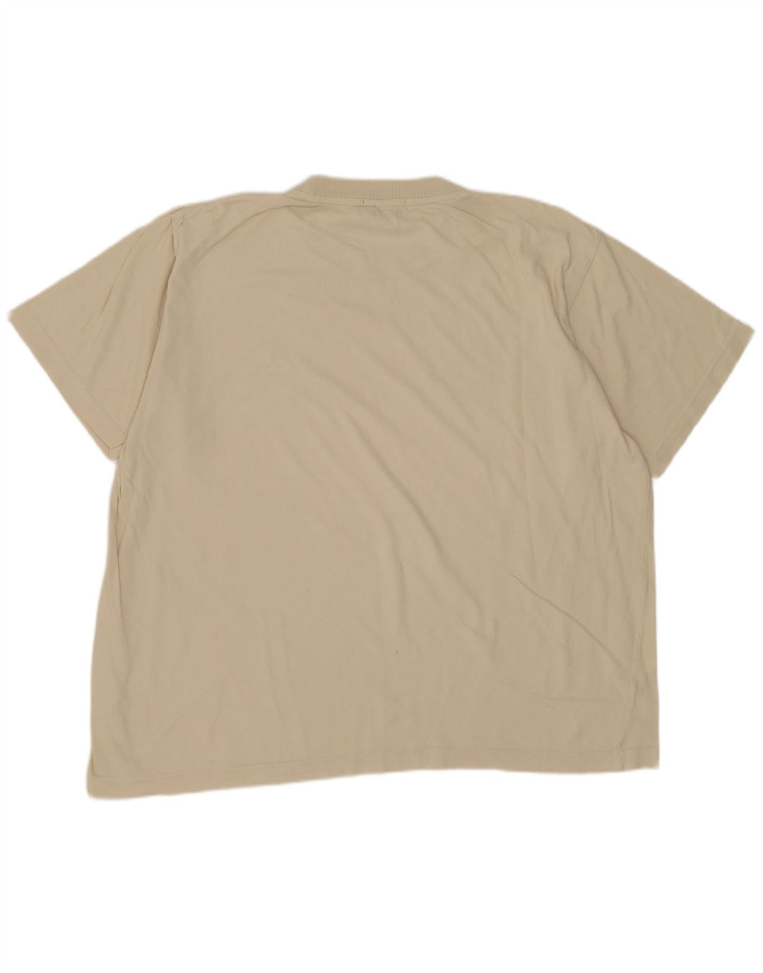 Trussardi Mens T-Shirt Top Small Beige Cotton