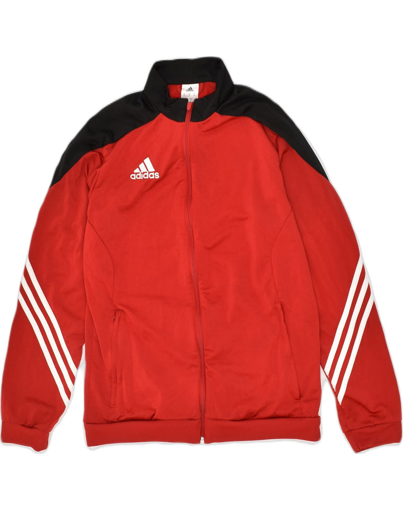 ADIDAS Mens Tracksuit Top Jacket Medium Red Polyester | Vintage Adidas | Thrift | Second-Hand Adidas | Used Clothing | Messina Hembry 