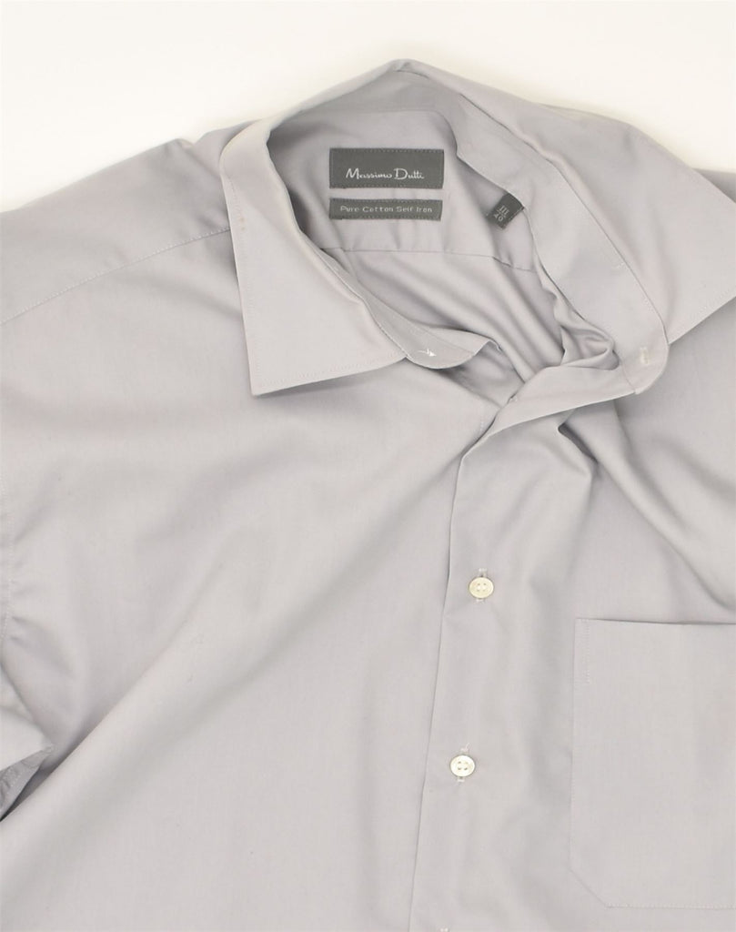 MASSIMO DUTTI Mens Shirt Size 40 Medium Grey Cotton | Vintage Massimo Dutti | Thrift | Second-Hand Massimo Dutti | Used Clothing | Messina Hembry 