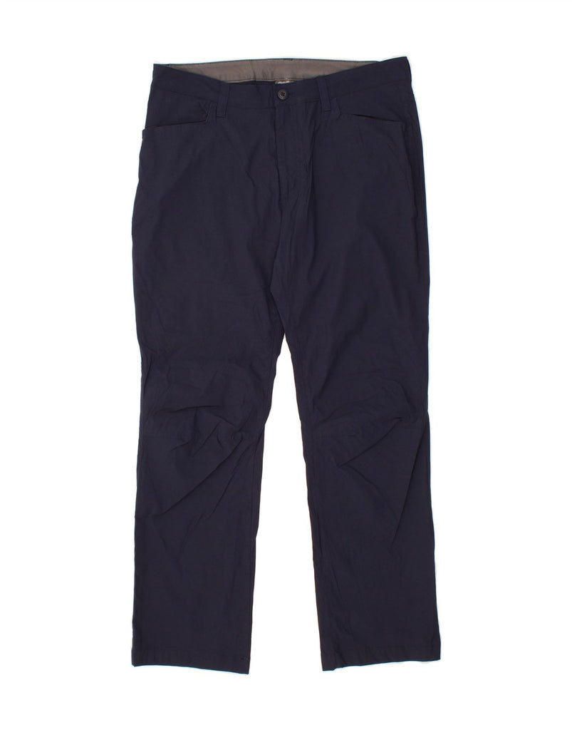 EDDIE BAUER Mens Straight Casual Trousers W34 L30 Navy Blue Nylon Vintage Eddie Bauer and Second-Hand Eddie Bauer from Messina Hembry 