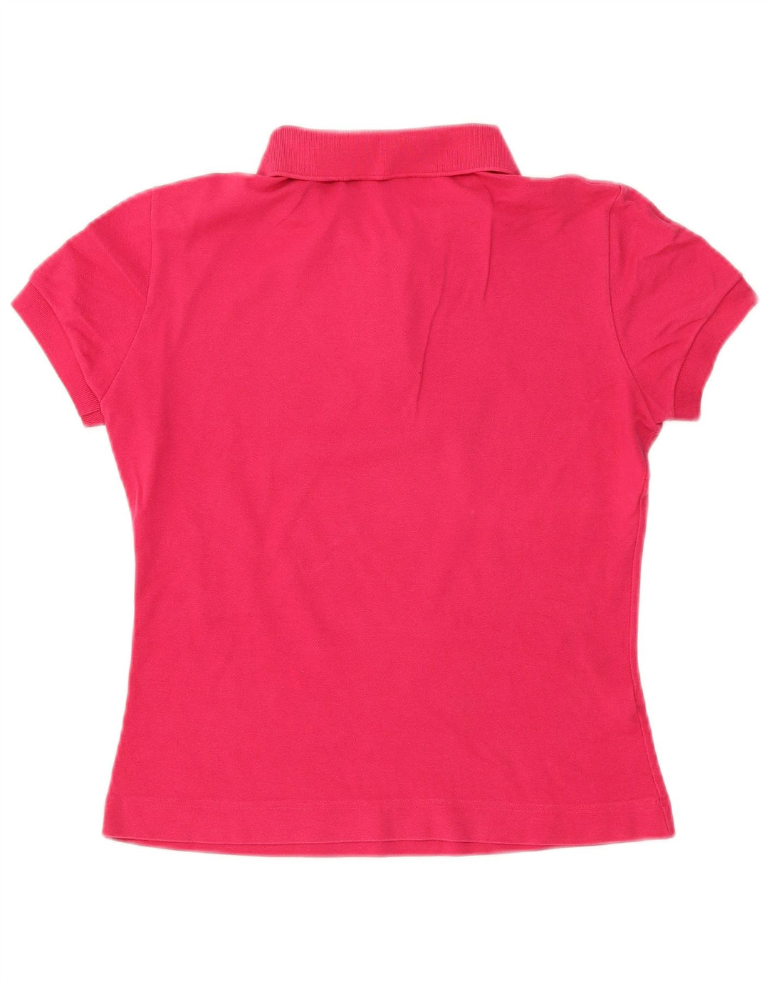 Lacoste Womens Polo Shirt Size 42 Large Pink Cotton