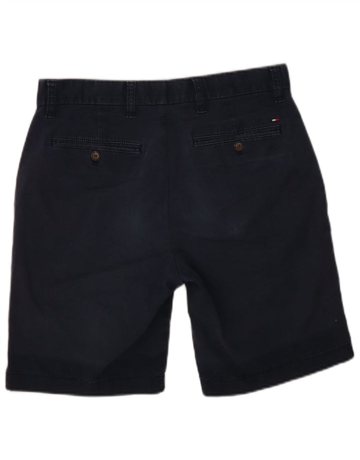 Tommy Hilfiger Mens Chino Shorts W29 Small Navy Blue Cotton