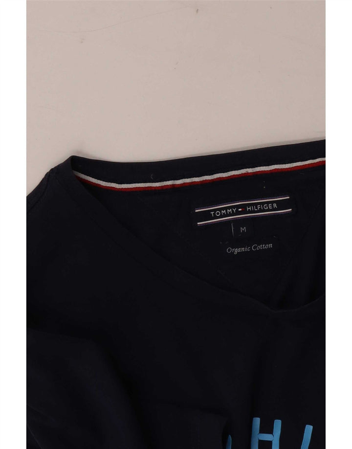 Tommy Hilfiger Mens Graphic T-Shirt Top Medium Navy Blue