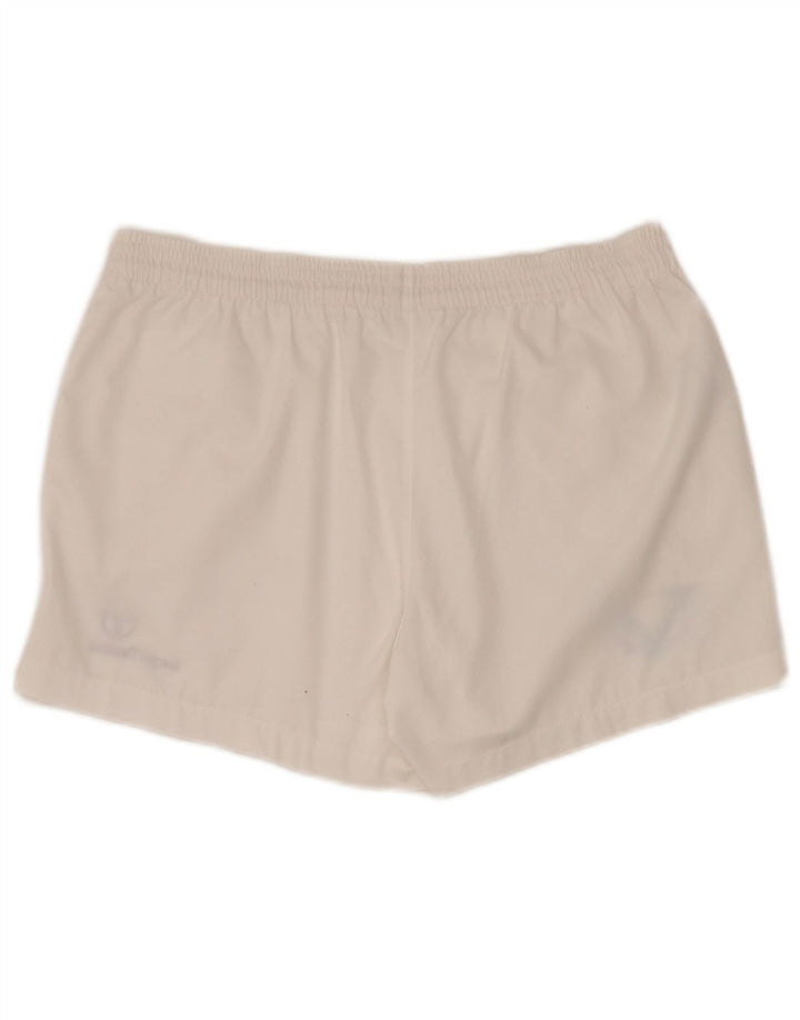 Sergio Tacchini Mens Graphic Sport Shorts IT 52 Large White Polyester