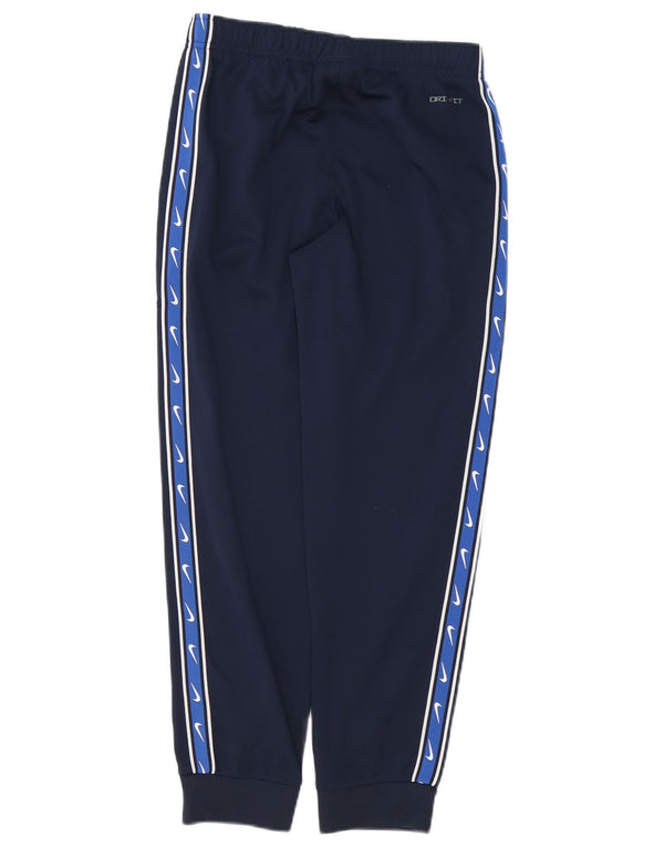 Nike Boys Dri Fit Tracksuit Trousers Joggers 12-13 Years Large Navy Blue