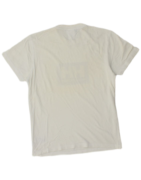 Helly Hansen Mens Graphic T-Shirt Top Small White Cotton