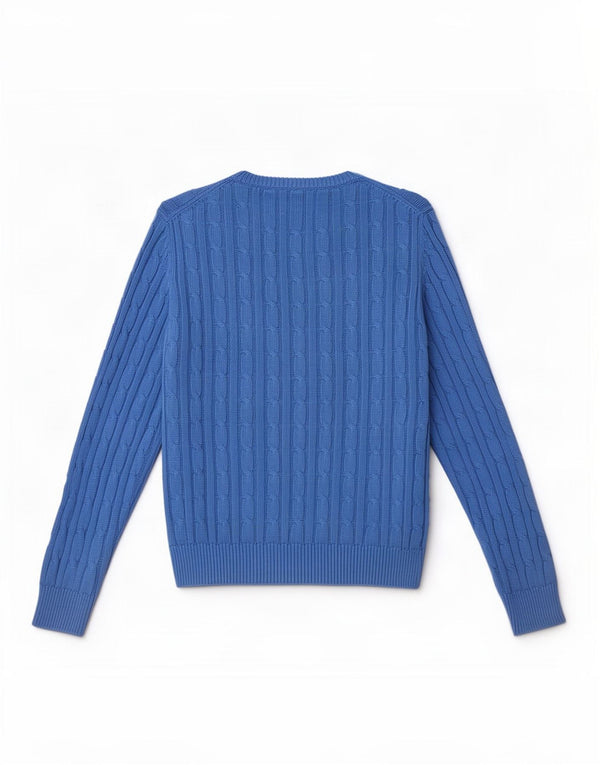 Jack Wills Womens Crew Neck Jumper Sweater UK 8 Small Blue Cotton