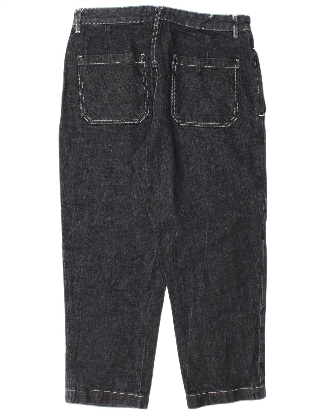 Zara Mens Tapered Jeans EU 44 Large W34 L27 Black Cotton