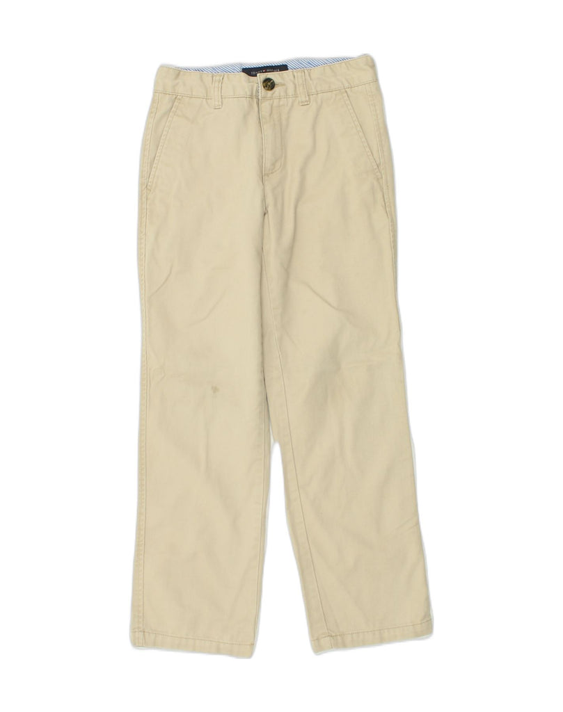 TOMMY HILFIGER Boys Straight Chino Trousers 7-8 Years W24 L25 Beige Cotton | Vintage Tommy Hilfiger | Thrift | Second-Hand Tommy Hilfiger | Used Clothing | Messina Hembry 