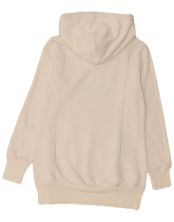 Adidas Womens Graphic Hoodie Jumper IT 44 Medium White
