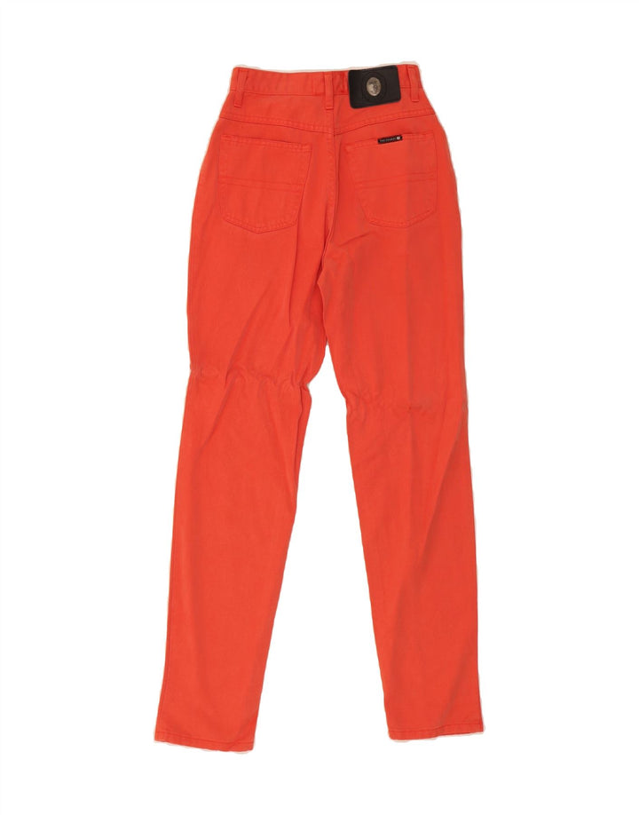 TRUSSARDI Womens Tapered Jeans W26 L30 Red Tencel Vintage Trussardi and Second-Hand Trussardi from Messina Hembry 