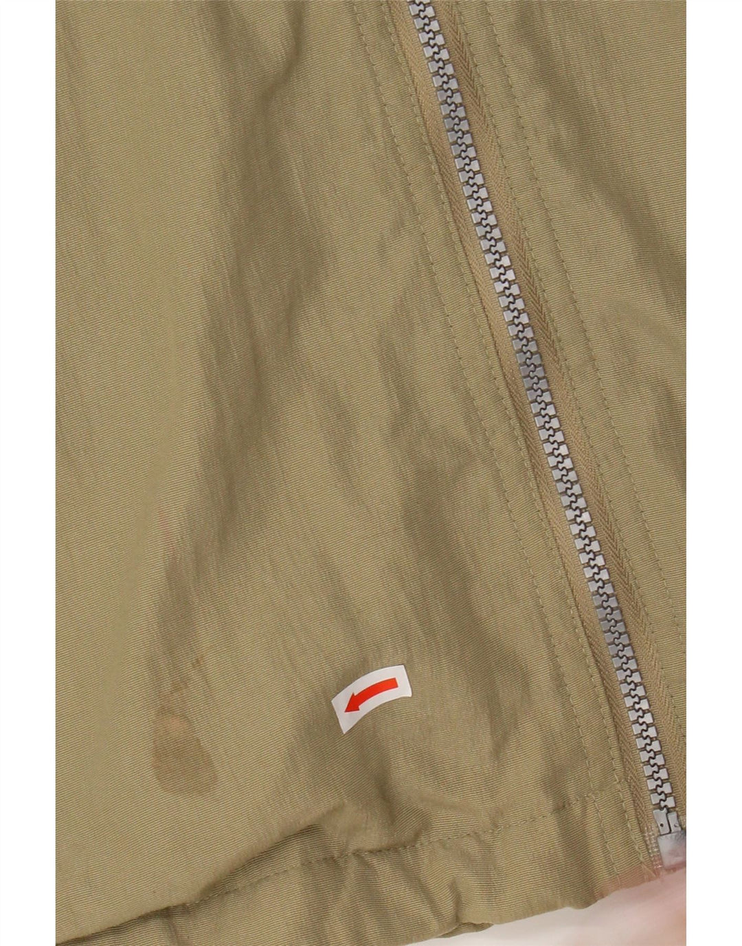 Diadora Mens Hooded Loose Fit Rain Jacket UK 40 Large Beige Polyamide