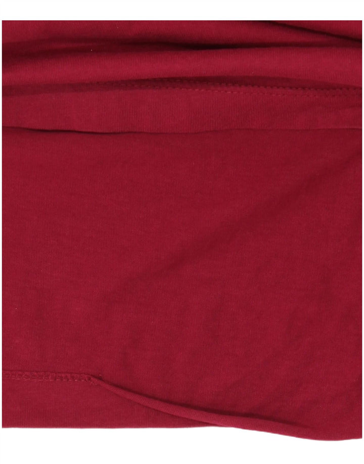 CALVIN KLEIN JEANS Mens Graphic T-Shirt Top Medium Burgundy Cotton