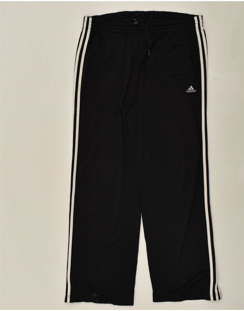 ADIDAS Mens Tracksuit Trousers Medium Black Polyester | Vintage Adidas | Thrift | Second-Hand Adidas | Used Clothing | Messina Hembry 