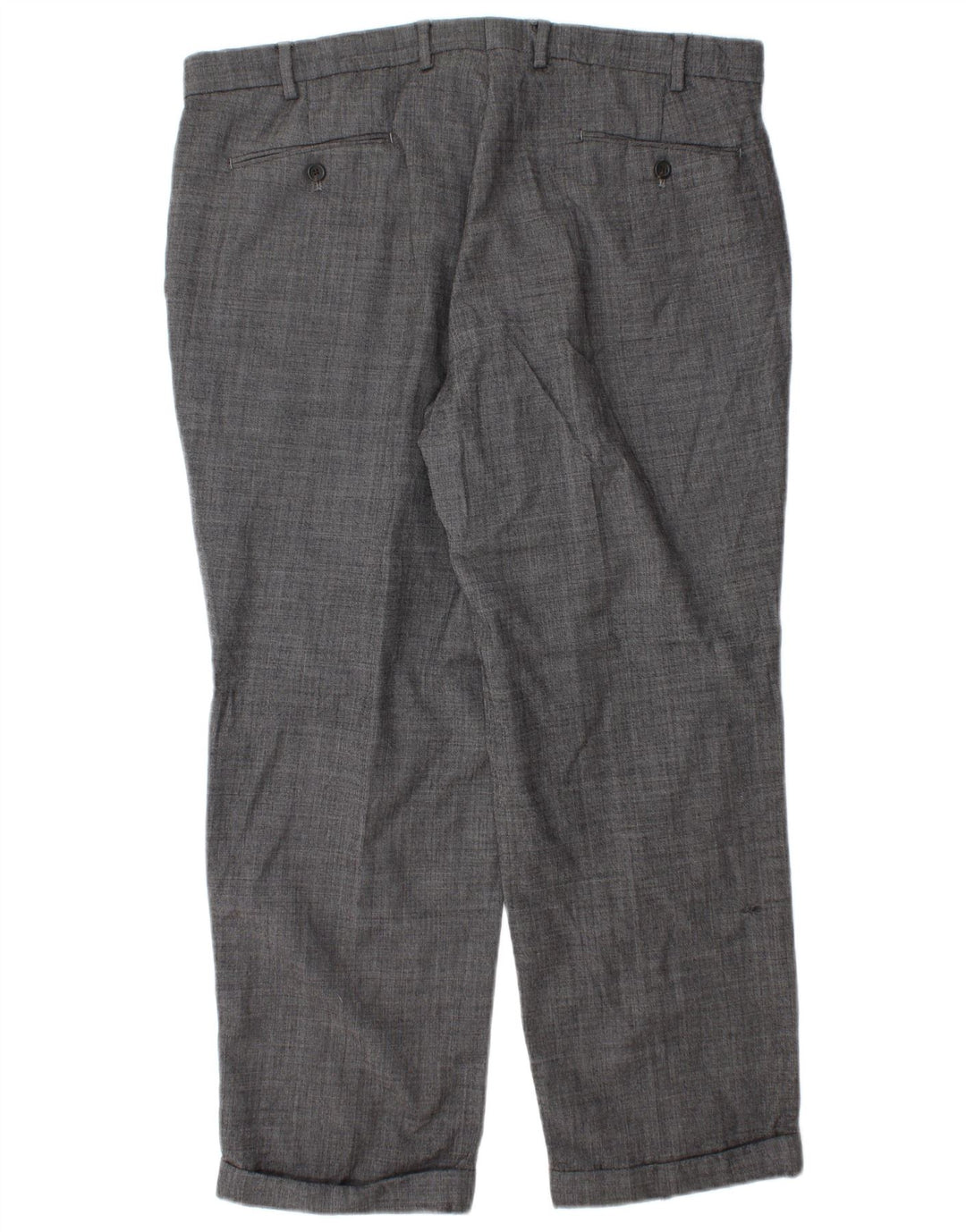 CHAPS Mens Pegged Suit Trousers W38 L29 Grey Wool