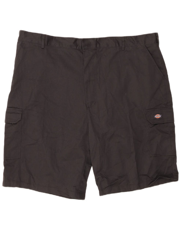 DICKIES Mens Cargo Shorts W46 3XL Black Polyester