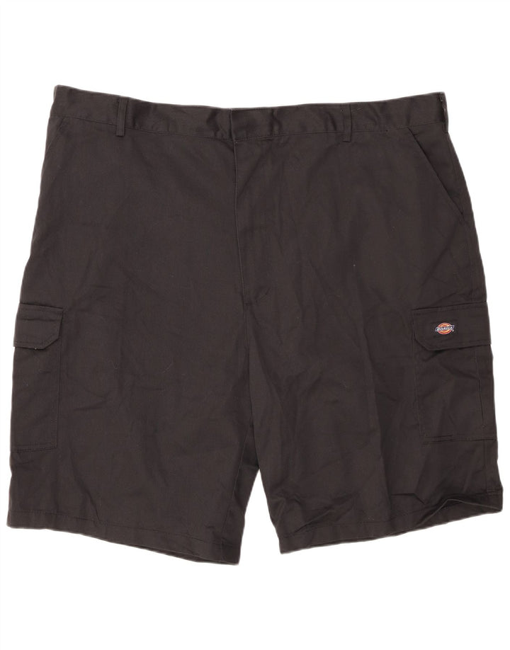 DICKIES Mens Cargo Shorts W46 3XL Black Polyester
