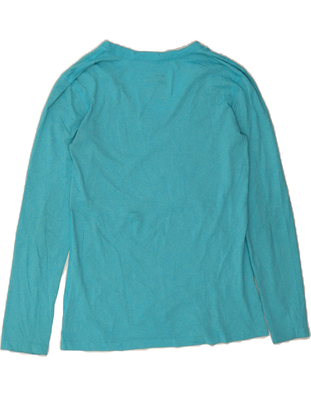NIKE Womens Dri Fit Regular Fit Top Long Sleeve UK 10 Small Blue Polyester Vintage Nike and Second-Hand Nike from Messina Hembry 
