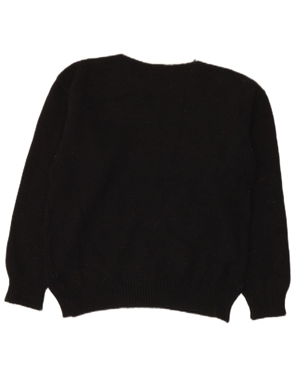 Clorinda Womens Boat Neck Jumper Sweater UK 14 Large Black Colourblock