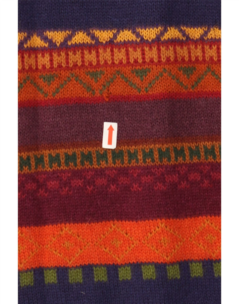 AMAUTA Womens Cardigan Sweater UK 18 XL Multicoloured Fair Isle Vintage Amauta and Second-Hand Amauta from Messina Hembry 
