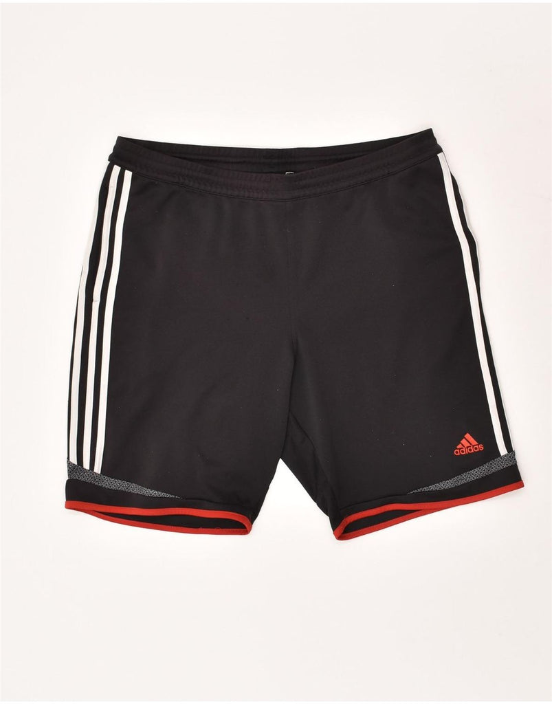 ADIDAS Mens Sport Shorts XL Black Polyester | Vintage Adidas | Thrift | Second-Hand Adidas | Used Clothing | Messina Hembry 