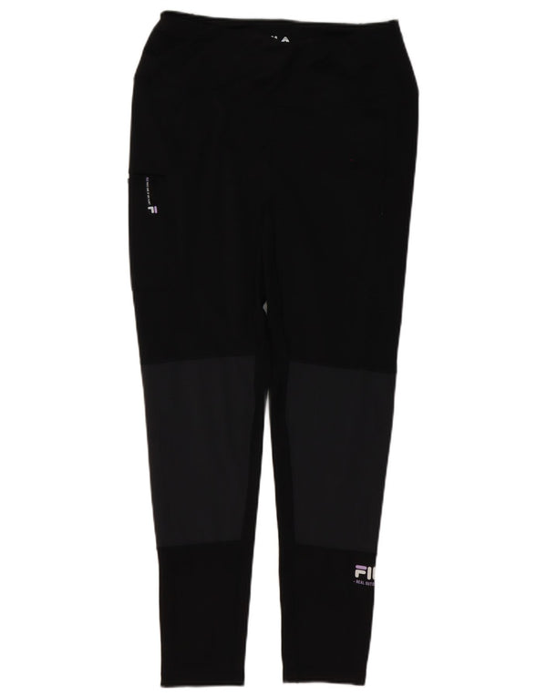 Fila Womens Leggings UK 12 Medium Black