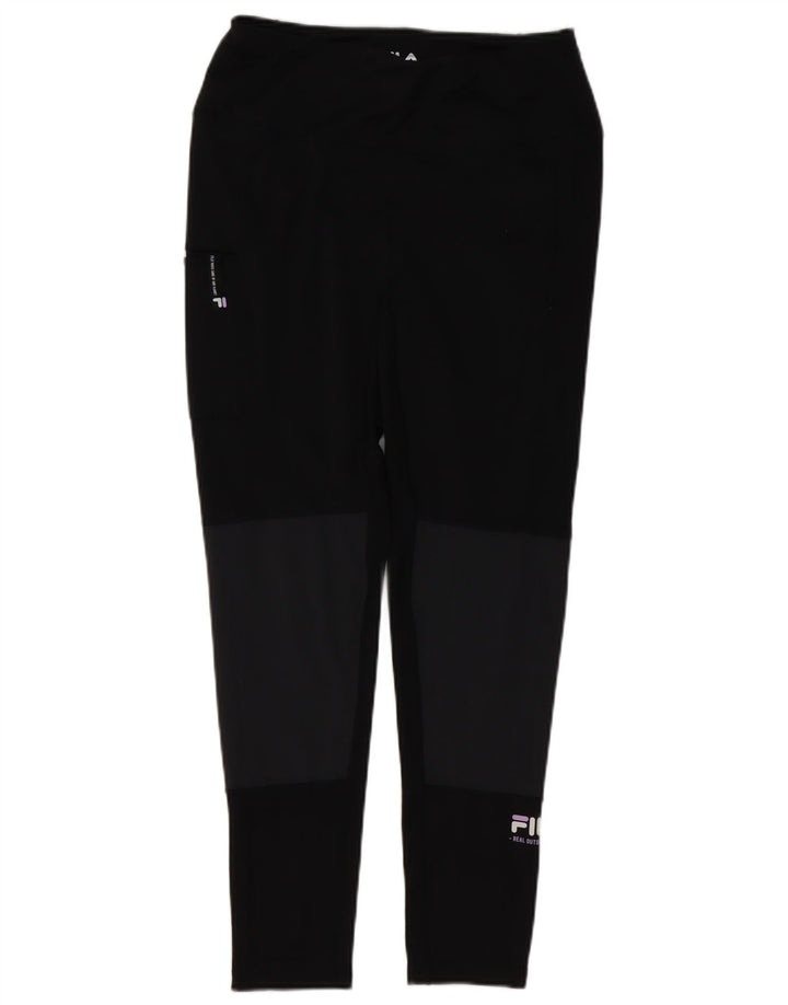 Fila Womens Leggings UK 12 Medium Black